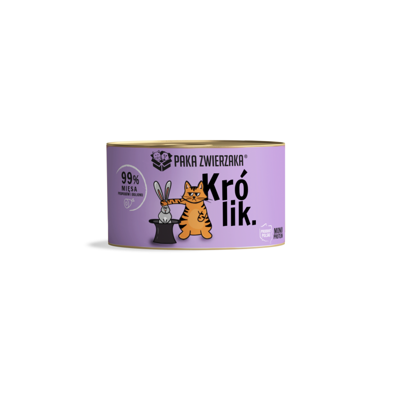 PAKA ZWIERZAKA KOT Królik 200g