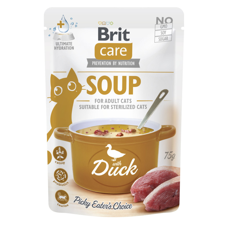 BRIT CARE CAT SOUP WITH DUCK