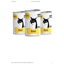 Karma mokra dla psa PEPE goat 99% koza 400 g