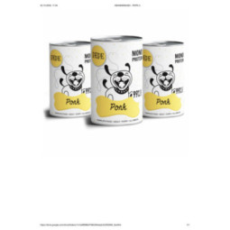 Karma mokra dla psa PEPE pork 99% wieprzowina 400 g