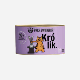 Karma mokra dla kota PAKA ZWIERZAKA królik 200 g