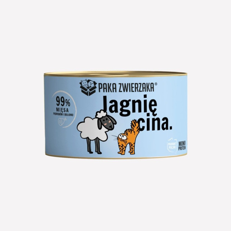 Karma mokra dla kota PAKA ZWIERZAKA jagnięcina 200 g